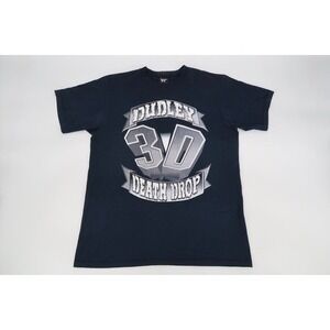Vintage WWF Dudley Boyz T Shirt Mens Large 3D Death Drop Wrestling Black Tee